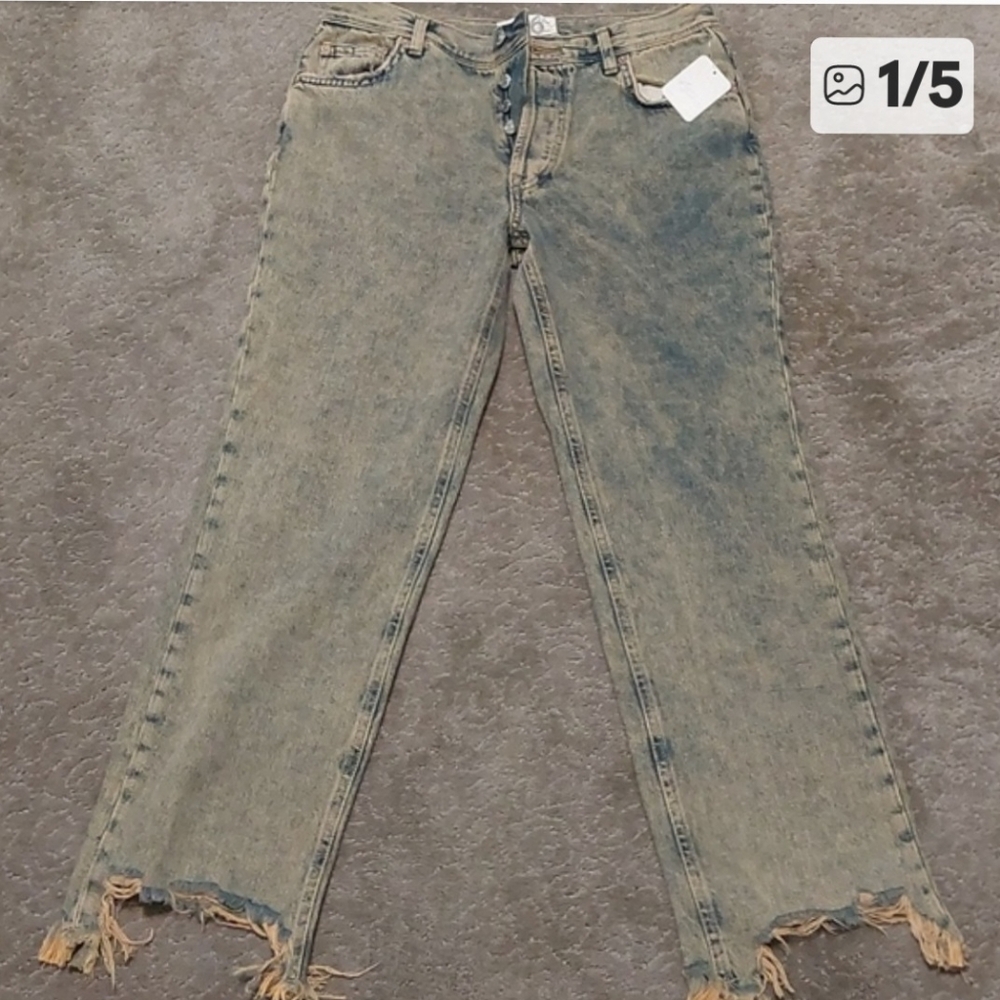 We The Free Maggie Midrise Straight Leg Jeans Size 26 NWT - Picture 6 of 6